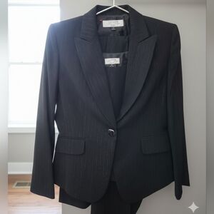 Tahari Black Pinstripe Blazer